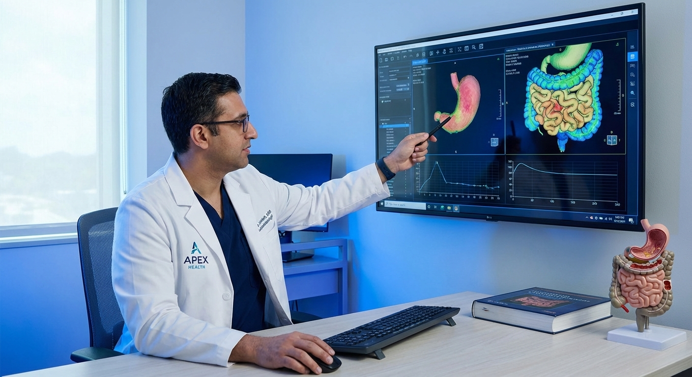 Medical team reviewing scans